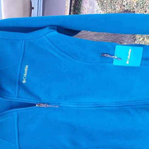 Columbia Women's Full Zip Jacket, Teal Blue NWT Sz Small - Picture 2 of 7